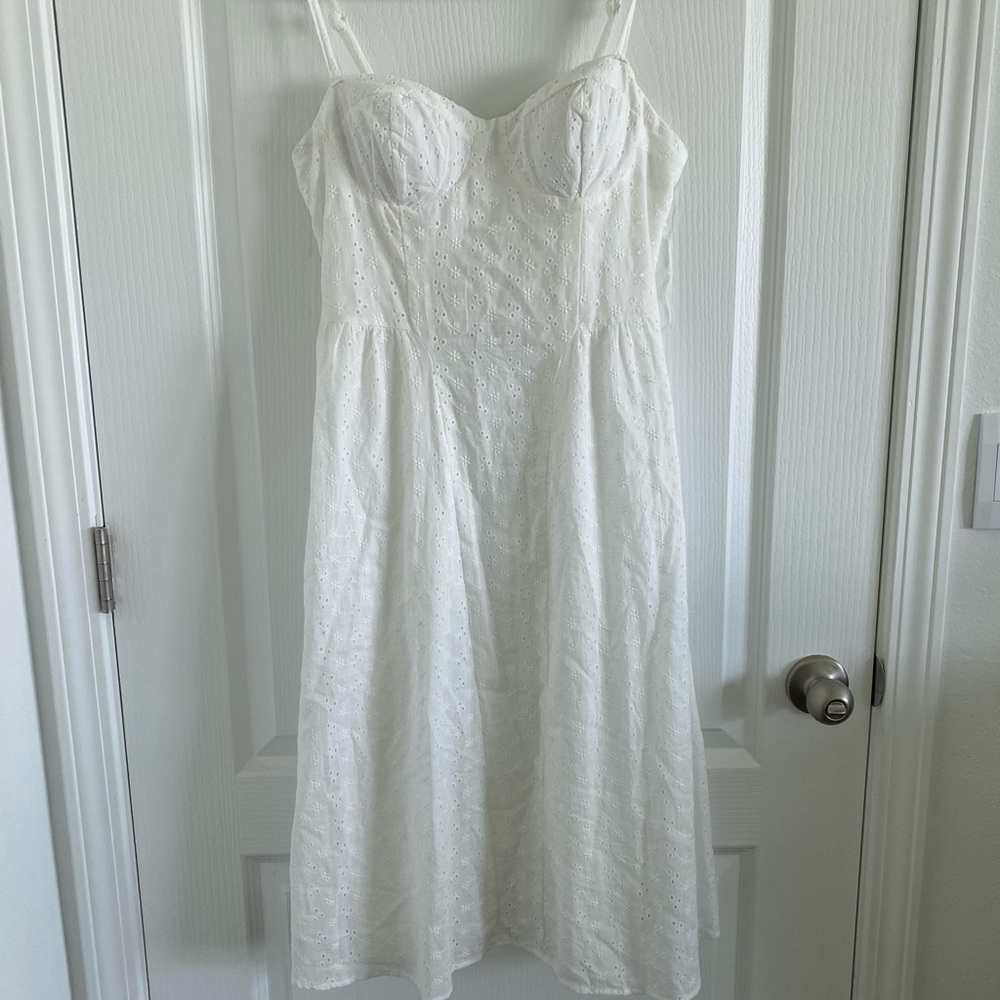Lily Rose White Eyelet Dress